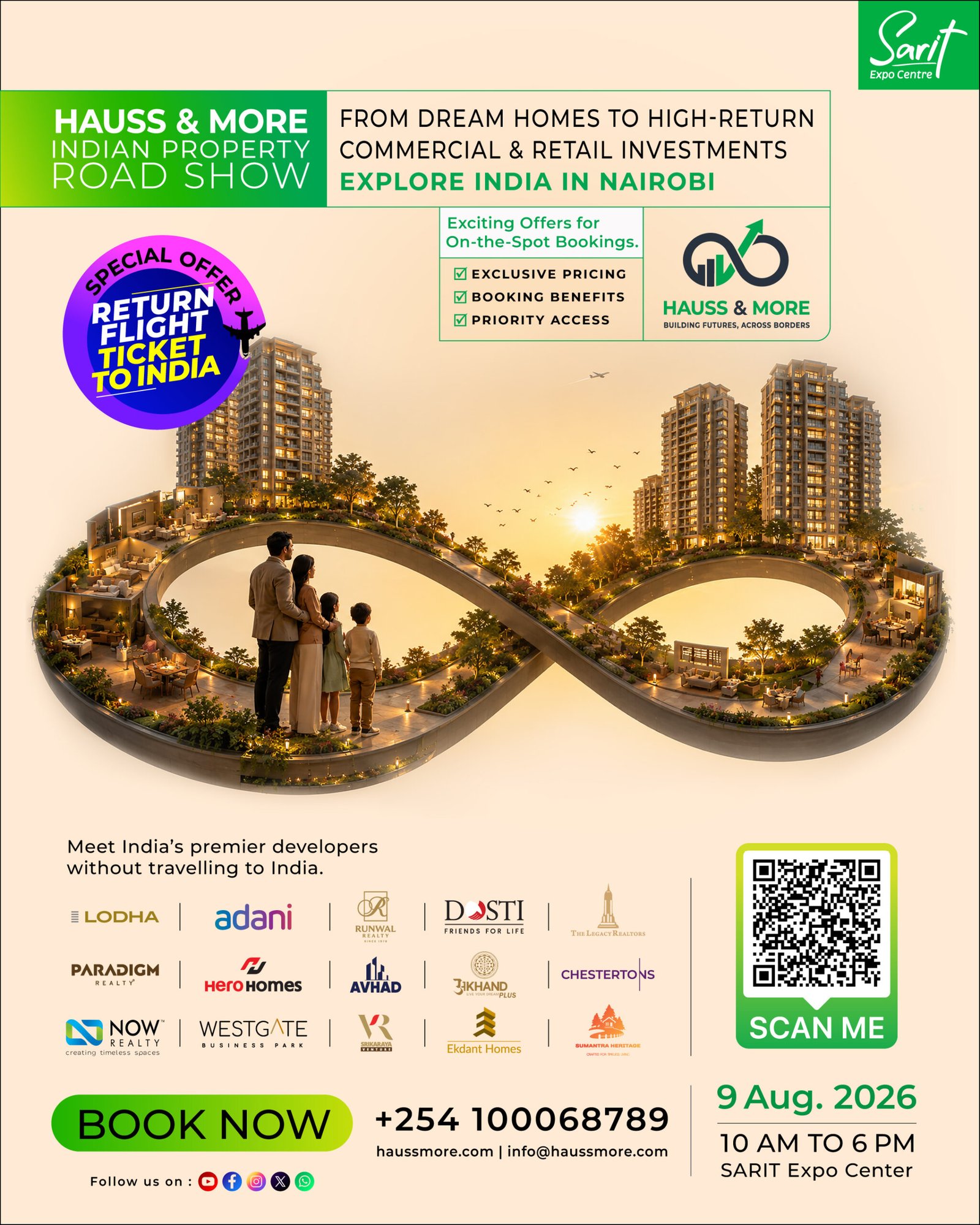 Hauss & More Indian Property Road Show - Nairobi, 31 July to 2 August 2026